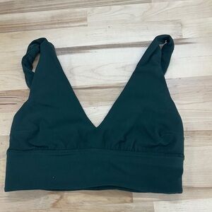 Dark Green Women's Bra